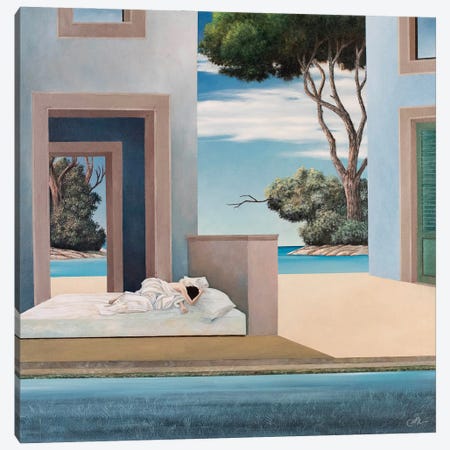 Sleeping Woman With Swaing Algae Canvas Print #CCC18} by Cecco Mariniello Canvas Print