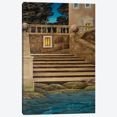 The Staircase Canvas Print #CCC28} by Cecco Mariniello Canvas Artwork