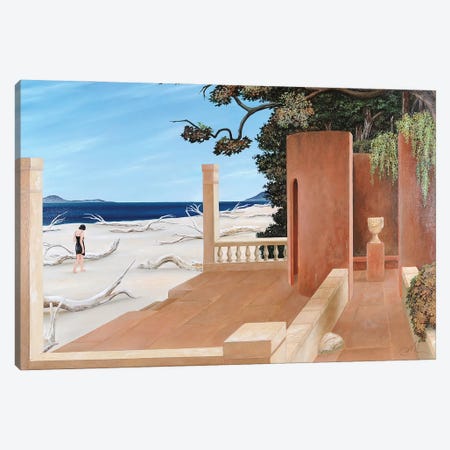 Between The Beach And The Garden Canvas Print #CCC6} by Cecco Mariniello Canvas Wall Art