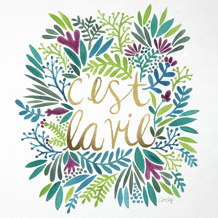 C'est La Vie Multi by Cat Coquillette wall art