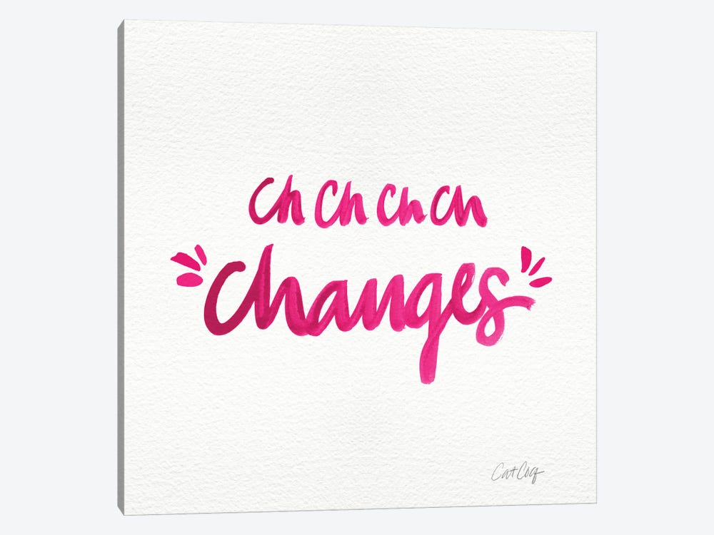 Changes Pink by Cat Coquillette 1-piece Canvas Art Print