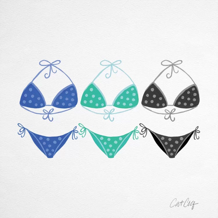 Bikini Blues by Cat Coquillette wall art