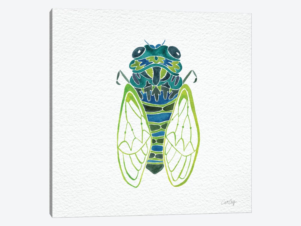 Cicada Blue by Cat Coquillette 1-piece Canvas Art