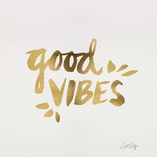 Housewarming Gifts: Good Vibes Gold by Cat Coquillette