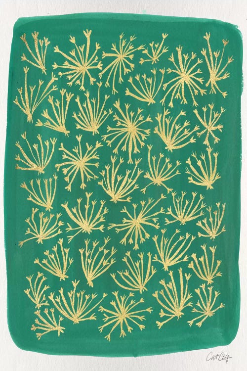 Green Queen Anne Lace by Cat Coquillette wall art