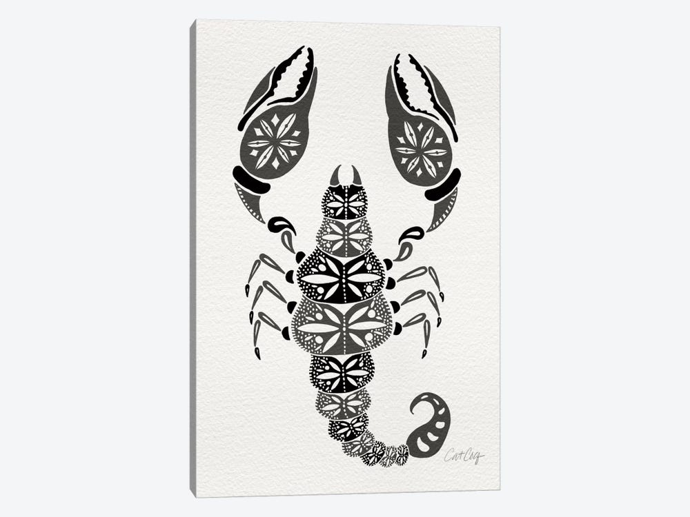 Grey Scorpion by Cat Coquillette 1-piece Canvas Art