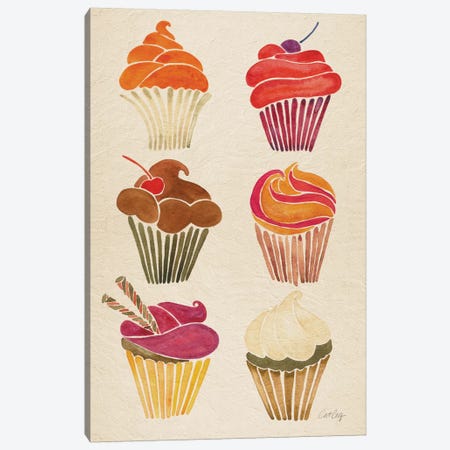 Cupcakes Canvas Print #CCE146} by Cat Coquillette Art Print
