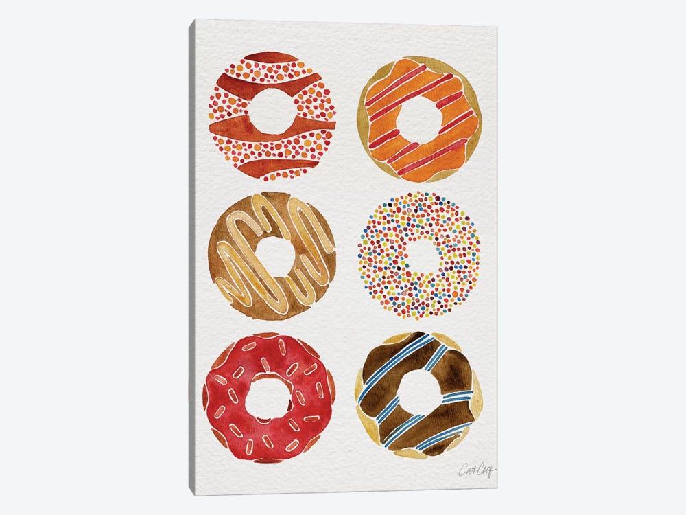 Donuts II by Cat Coquillette 1-piece Canvas Print