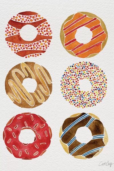 Minimalist Décor: Donuts II by Cat Coquillette