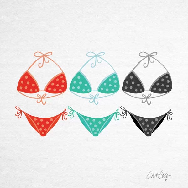 Cat Coquillette: Bikini Red Green by Cat Coquillette