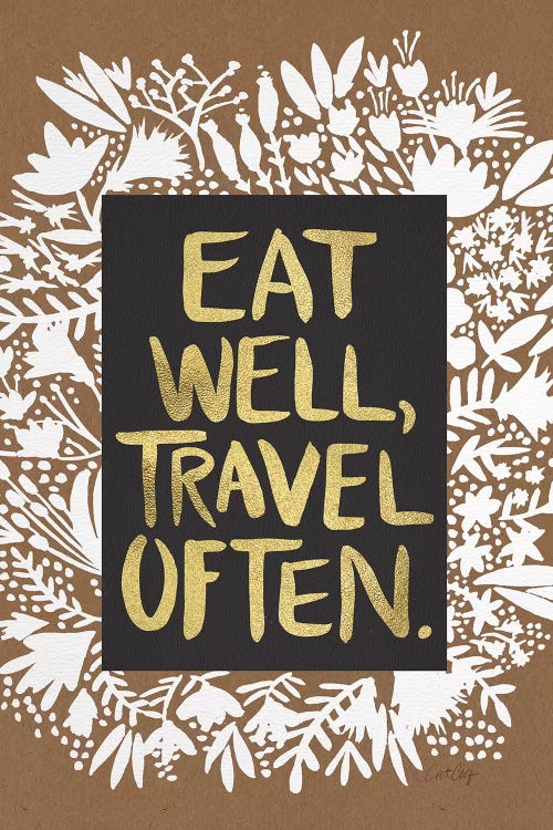 Eat Travel by Cat Coquillette wall art