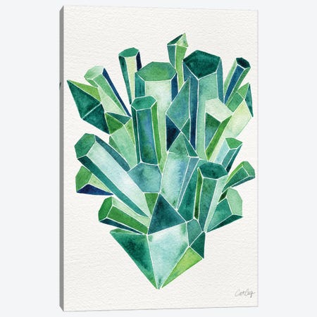 Emerald Canvas Print #CCE167} by Cat Coquillette Art Print