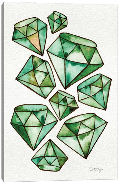 Emeralds Tattoos Canvas Art Print