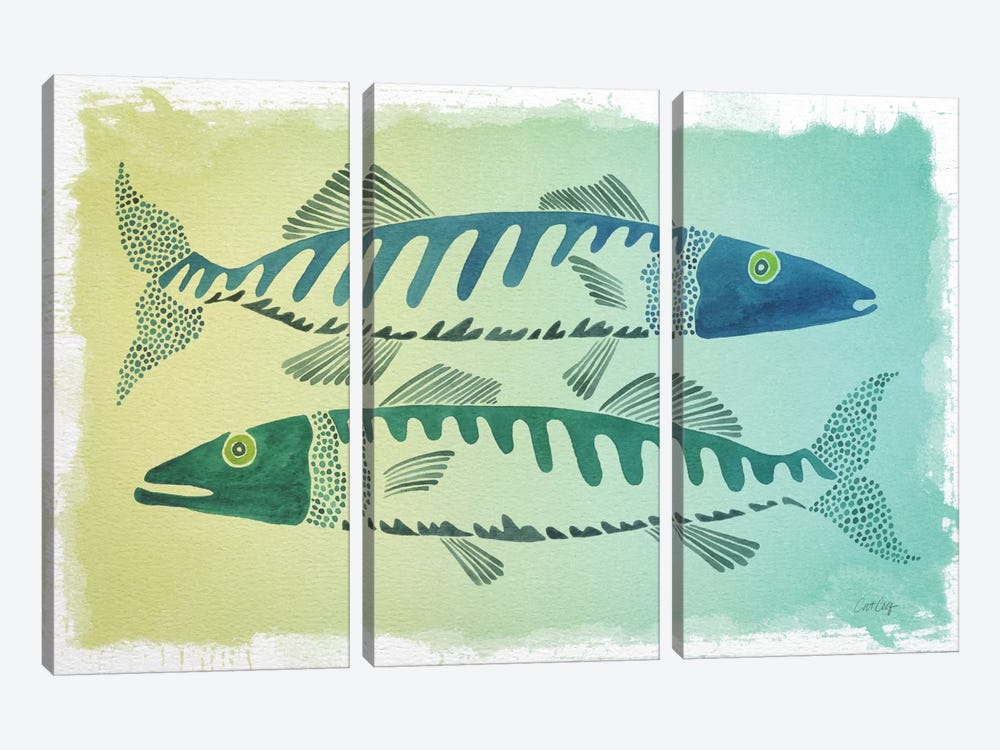 Fish by Cat Coquillette 3-piece Art Print