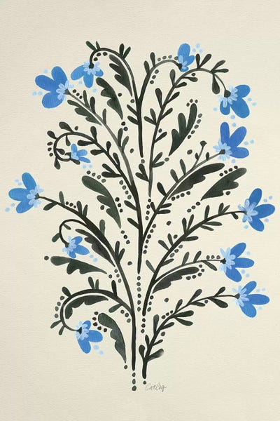 Flowers by Cat Coquillette framed canvas print