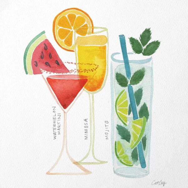 Minimalist Décor: Summer Drinks by Cat Coquillette