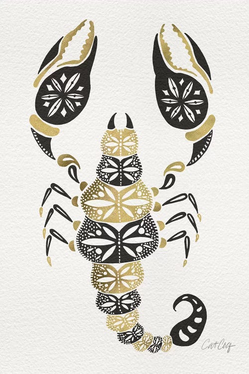 Gold Balck Scorpion