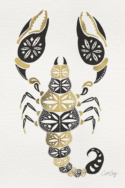 Cat Coquillette: Gold Balck Scorpion by Cat Coquillette