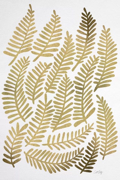 Gold Fronds by Cat Coquillette canvas print