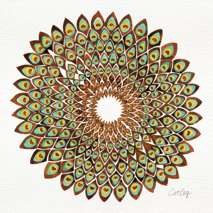 70s Peacock by Cat Coquillette wall art