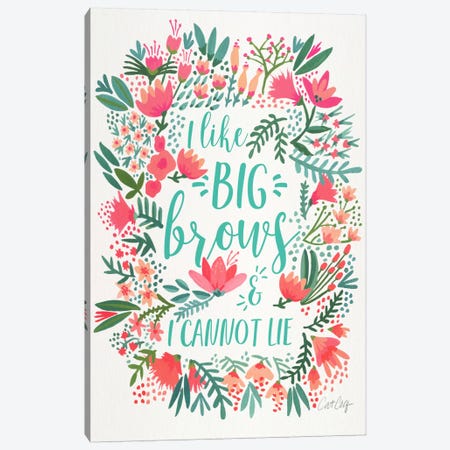 Big Brows I Canvas Print #CCE200} by Cat Coquillette Art Print