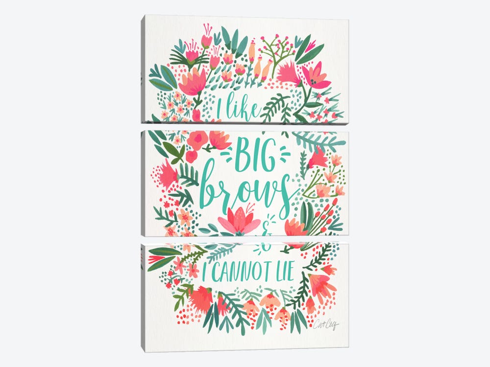 Big Brows I by Cat Coquillette 3-piece Art Print