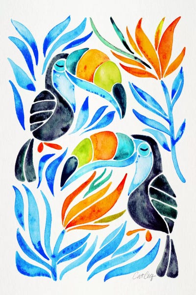 Sleeping & Napping: Colorful Toucans III by Cat Coquillette