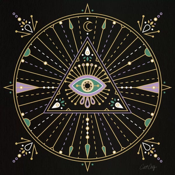 Middle Eastern Décor: Evil Eye Mandala I by Cat Coquillette