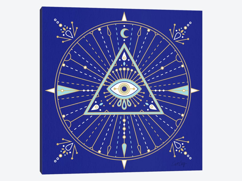Evil Eye Mandala II by Cat Coquillette 1-piece Canvas Art Print