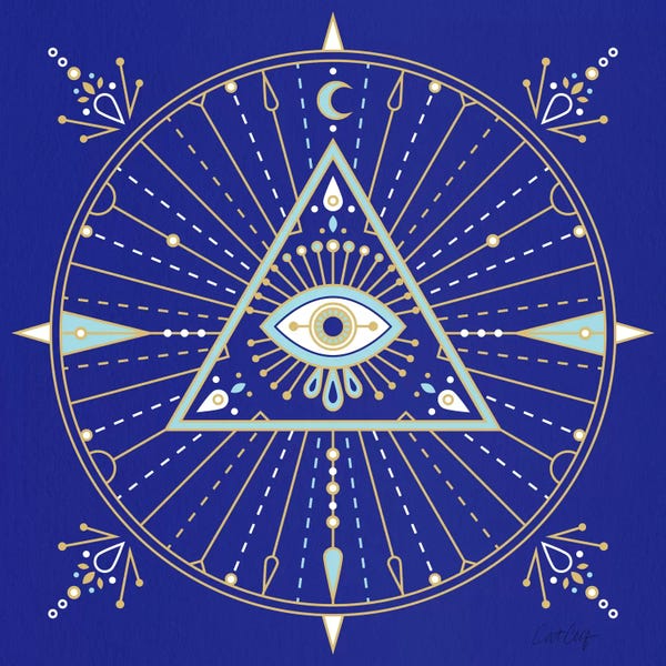 Middle Eastern Décor: Evil Eye Mandala II by Cat Coquillette