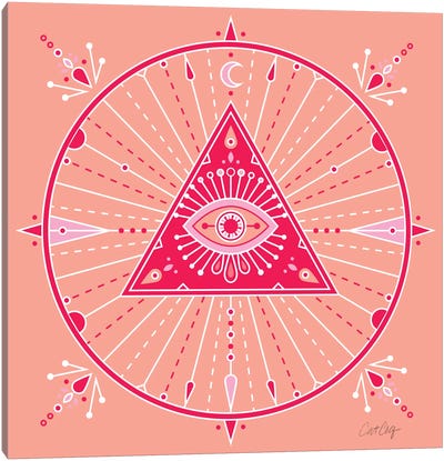 Evil Eye Mandala III Canvas Art Print - Mysticism