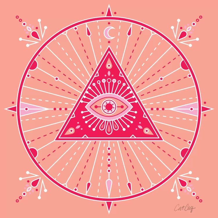 Evil Eye Mandala III by Cat Coquillette wall art