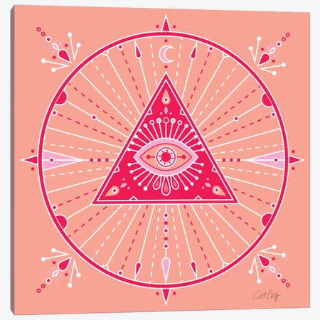 Evil Eye Mandala III Canvas Print #CCE212} by Cat Coquillette Canvas Art