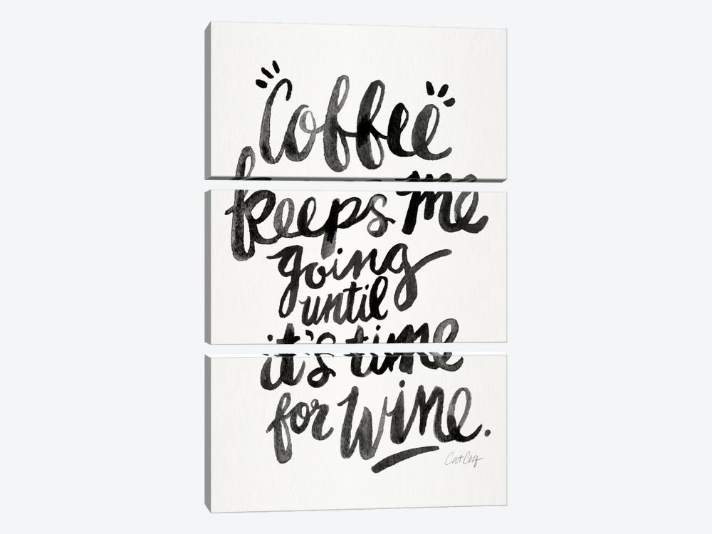 From Coffee To Wine I by Cat Coquillette 3-piece Canvas Wall Art