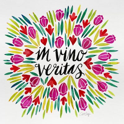 In Vino Veritas I by Cat Coquillette multi panel art