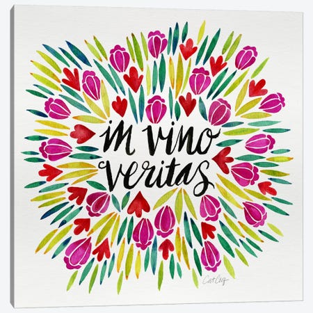 In Vino Veritas I Canvas Print #CCE218} by Cat Coquillette Canvas Wall Art