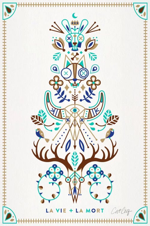 La Vie + La Mort I by Cat Coquillette wall art