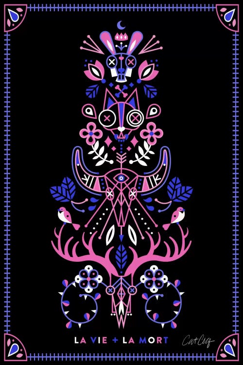 La Vie + La Mort II by Cat Coquillette wall art