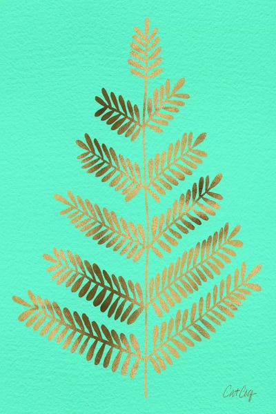 Leaflets II by Cat Coquillette framed canvas print