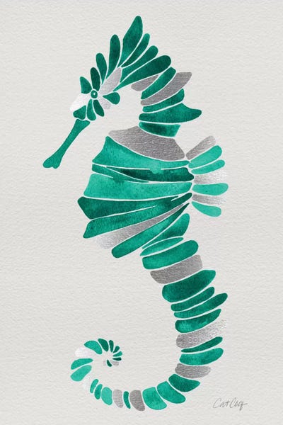 Seahorses: Lone Seahorse by Cat Coquillette