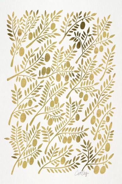Floral & Botanical Patterns: Olive Branches I by Cat Coquillette