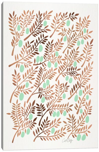 Olive Branches III Canvas Art Print - Home Staging Living Room