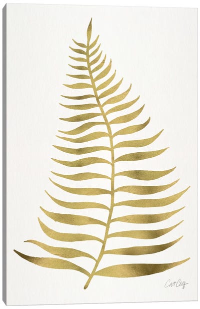 Palm Leaf I Canvas Art Print - Minimalist Nature