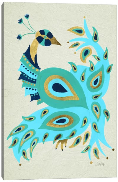 Peacock I Canvas Art Print - Cat Coquillette
