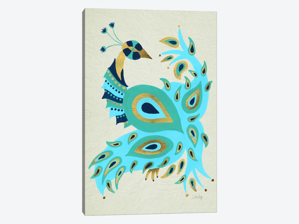 Peacock I by Cat Coquillette 1-piece Canvas Art
