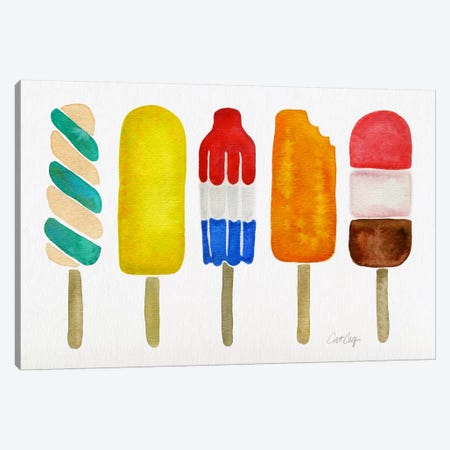 Popsicles Canvas Print #CCE240} by Cat Coquillette Canvas Art Print
