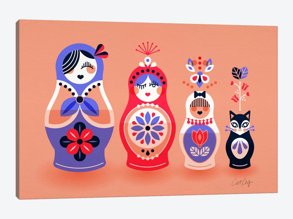 Russian Dolls I by Cat Coquillette 1-piece Art Print