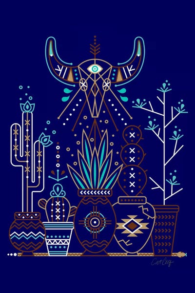Southwest Décor: Santa Fe Garden II by Cat Coquillette