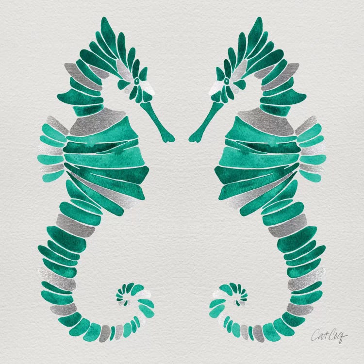 Seahorse Duo II by Cat Coquillette wall art