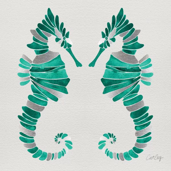 Cat Coquillette: Seahorse Duo II by Cat Coquillette